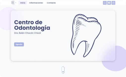 Landing page from odontologiabelenchacon.cl